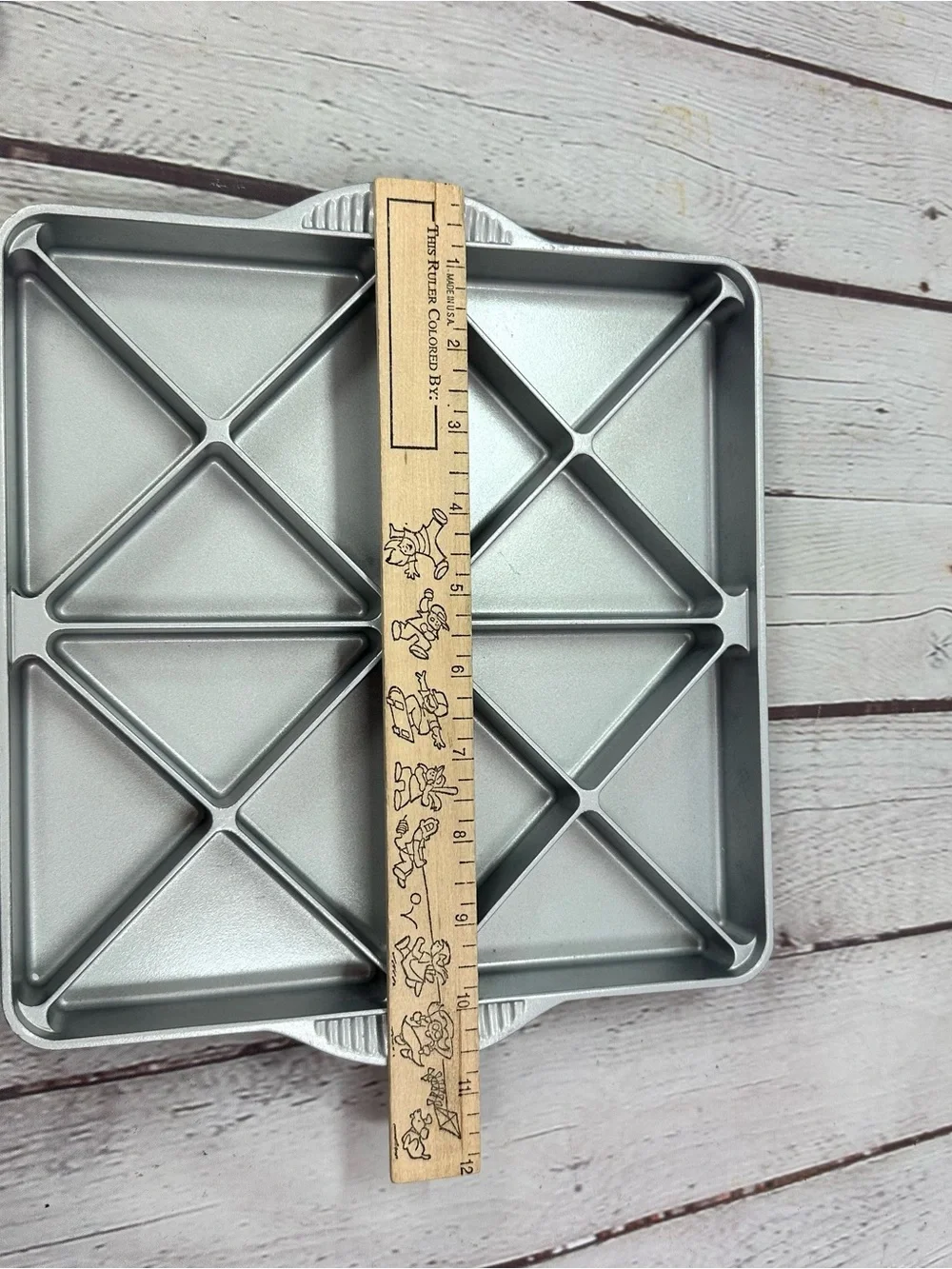 Nordic Ware Silver mini scone Pan bakeware aluminum wedge pan USA made